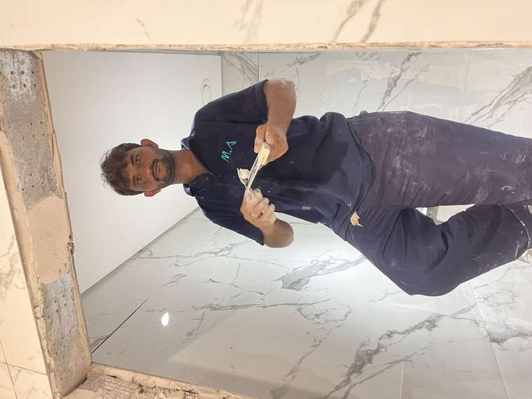 Marble installation